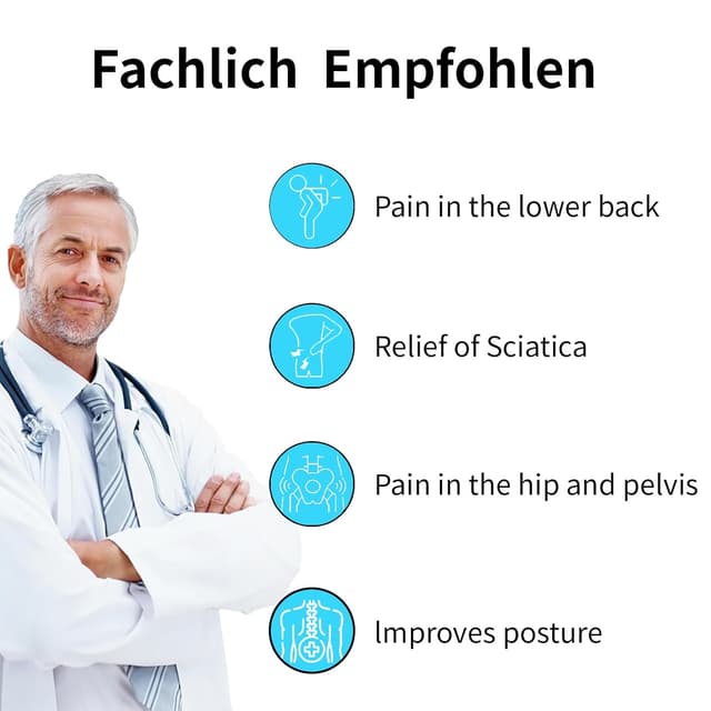 Detalle de 23GUANYI Orthogürtel gegen Ischias- und SI-Gelenk-Schmerzen (L)