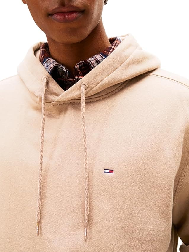 Detalle de Tommy Jeans TJM Reg S Hoodie beige XS 80% algodón