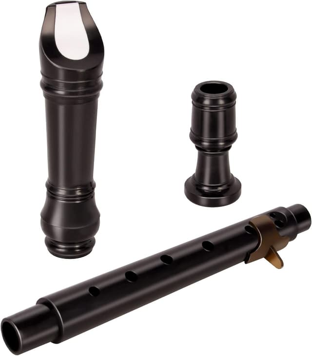 Detalle de EASTROCK ABS Sopranblockflöte in C (Diskant), 3-teilig, braun – für Anfänger