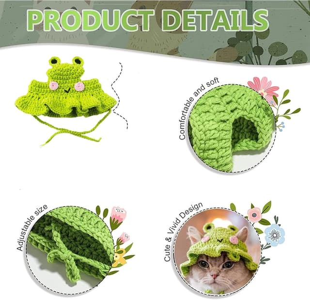 Thumbnail 2 de Ling & Bai Frog Hat for Pets