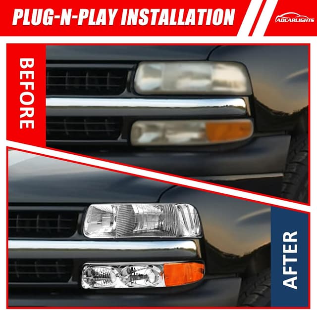 Detalle 2 de Adcarlights Headlight Assembly 99-02 Chevy