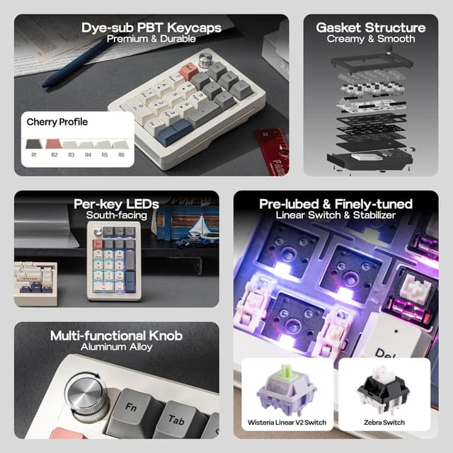 Thumbnail 4 de EPOMAKER EK21 VIA Numpad