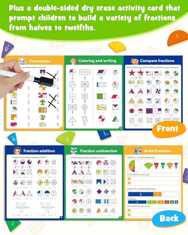 Detalle 2 de D-FantiX Magnetic Fraction Book 102 pieces