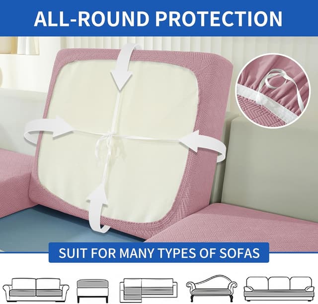 Detalle 2 de Ystyle Ystyle Housse pour canapé extensible 1 place