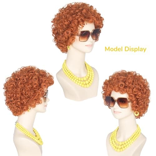 Thumbnail 3 de Yan Dream Short Curly Wig with Glasses