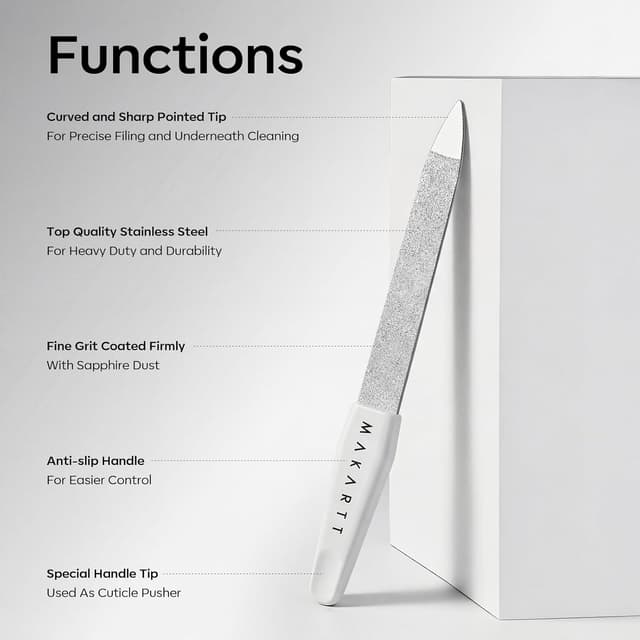 Detalle de Makartt Sapphire nail file set, 4 pieces