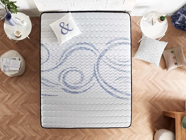 Detalle 2 de Naturalex Materasso Memory 140x200 cm Perfect Dream (7 zone) in lattice blue, anallergico antiacaro, alto 30 cm