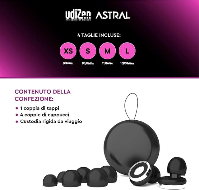 Thumbnail 6 de Udivita UdiZen Astral tappi 40 dB