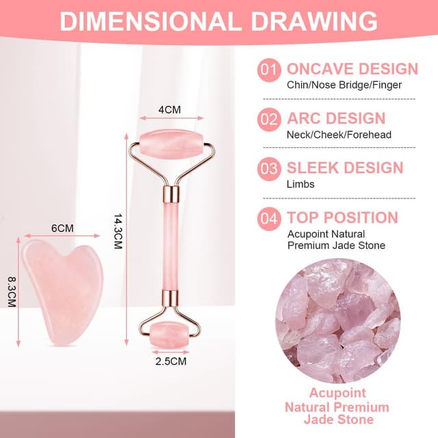 Thumbnail 1 de URAQT Gua Sha Viso 2 pezzi 💆♀