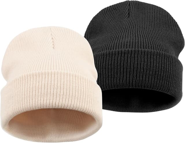 Thumbnail 6 de DRESHOW toddler beanie kids winter hat (soft knit, double-layer warmth) for ages 6 months to 7 years