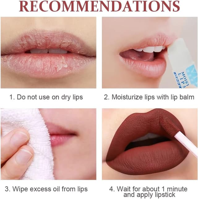 Detalle de Coffret ALIIP de 12 rouges à lèvres mats liquides — teintes pigmentées, finition confortable