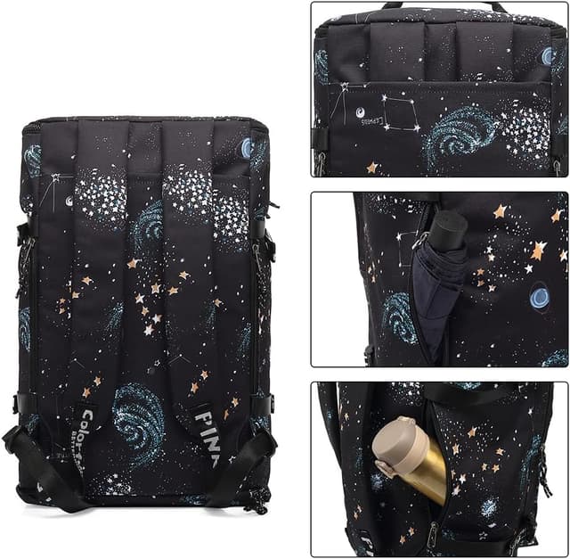 Thumbnail 2 de Kalesi Gym Duffle Bag Backpack 4-Wege wasserdicht mit Schuhfach – Reisetasche/Rucksack mit Laptop-Fach