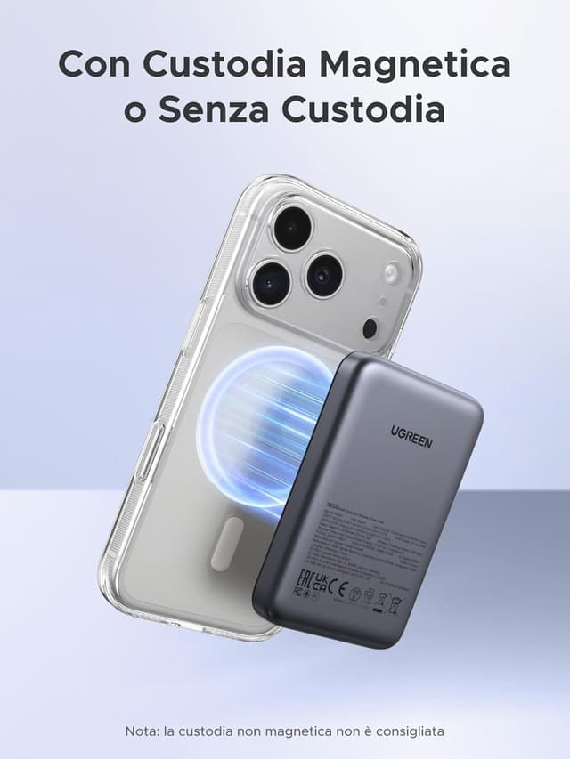 Detalle 2 de UGREEN Nexode 10000mAh power bank magnetico