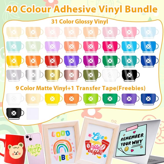 Thumbnail 2 de VINYL FROG Permanent Adhesive Vinyl 40 Pack 12x12