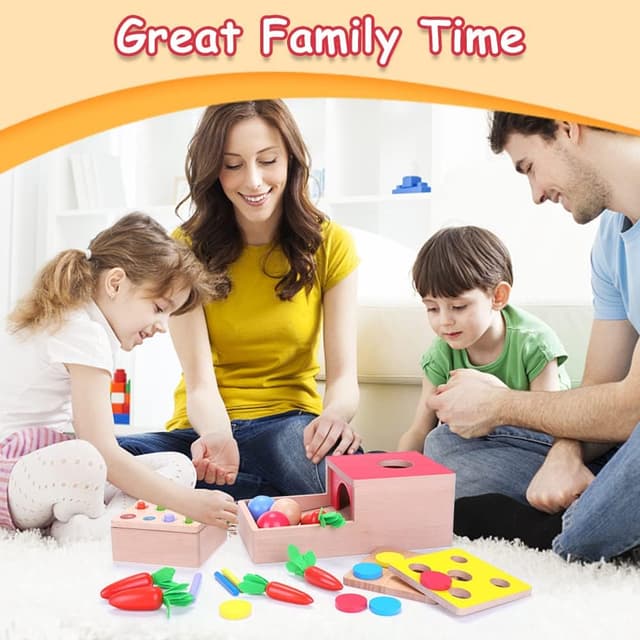 Detalle 2 de Holzspielzeug Montessori 4 in 1 ab 1 Jahr