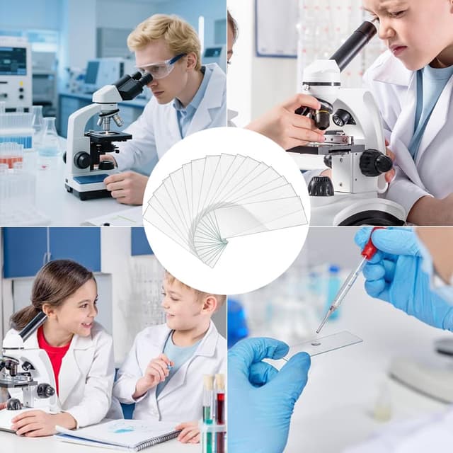 Thumbnail 5 de 50 Stück Mikroskop Objektträger 100 Deckgläser