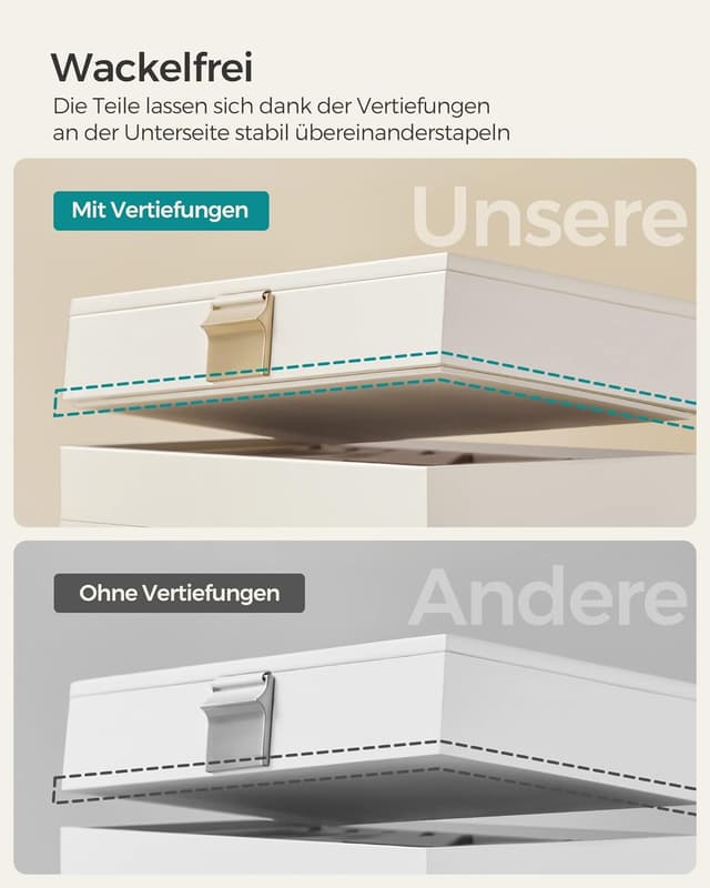 Thumbnail 3 de SONGMICS GISELLA Kollektion Schmucktablett stapelbar