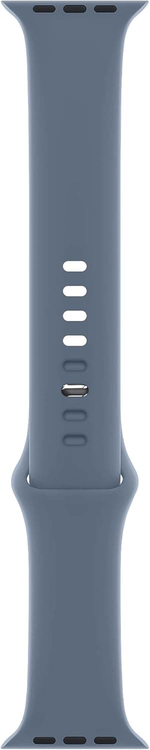 Detalle de Bracelet Sport ELETTRONEO SBC1 en silicone pour Apple Watch (Ultra 3 49 mm, 2 46 mm, 9/8/7 45 mm, etc.) – Bleu tempête