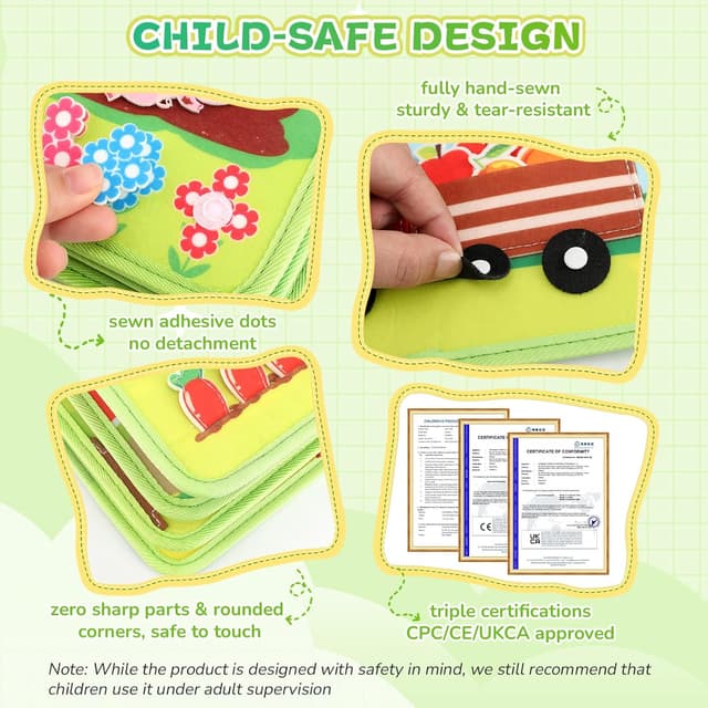 Detalle de Busy Board Montessori 25 in 1 Farm