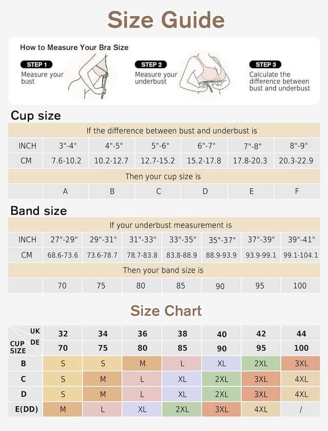 Detalle 2 de EIISSION Women’s Jelly Bra – Wireless Push Up Seamless Padded Bralette (Regular & Plus Size)