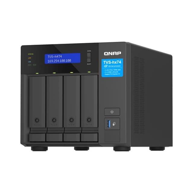 Detalle de QNAP TVS-h474-PT-8G NAS 4 bahías