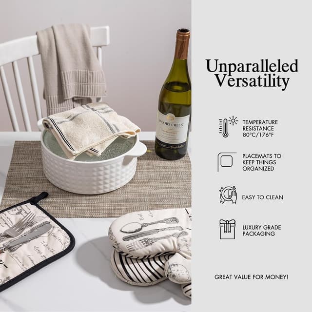 Thumbnail 4 de Onebento Placemats Set of 4 17x12 Caramel