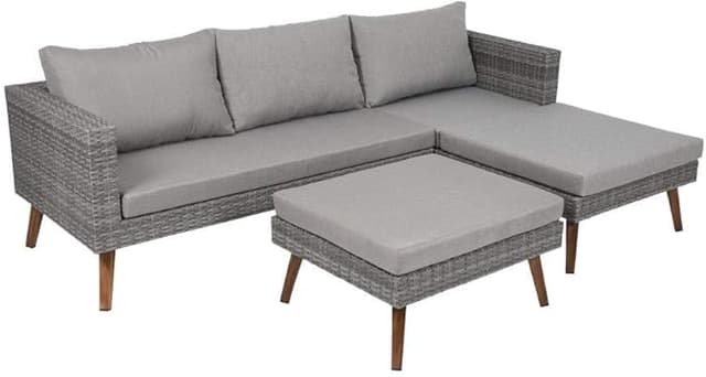 Imagen de Greemotion Gomera Muebles de Jardín, Conjunto Gris ☀ en OfertitasTOP