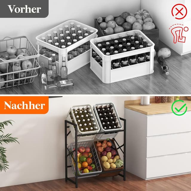 Thumbnail 5 de Lifewit Getränkekistenregal 4 Kisten hoch