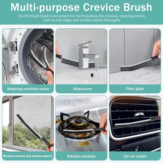 Thumbnail 2 de Crevice Cleaning Brush 3pcs grout tool 🧽