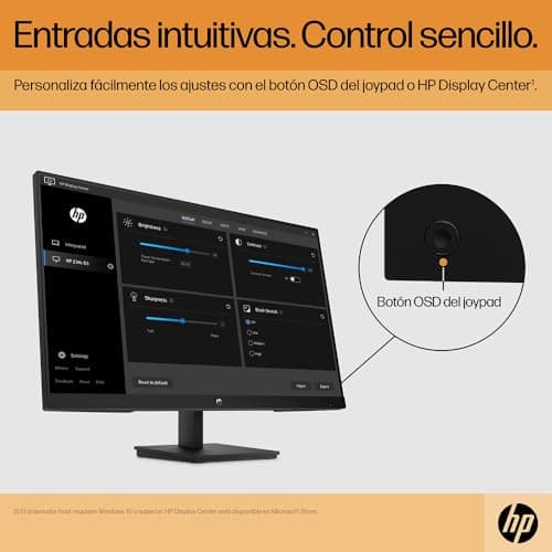 Detalle 1 de HP V24i G5 Monitor 23.8" FHD IPS✏️ Antirreflejo, 75Hz