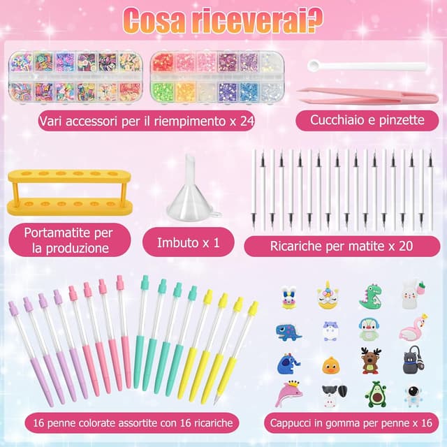 Detalle de FEMBW Laboratorio delle Penne: kit manualità per bambini con accessori e ricariche