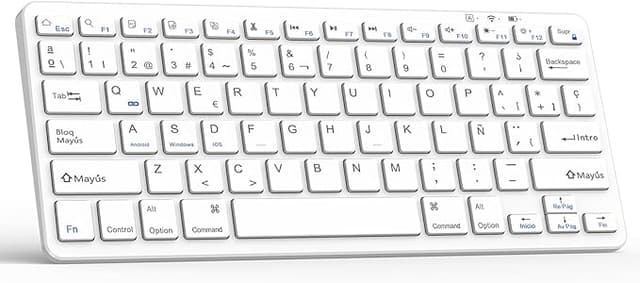 Imagen de TQQ Teclado Bluetooth Español Ñ para iPad y Tablets 🖥 en OfertitasTOP