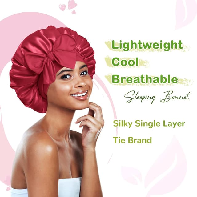 Detalle 2 de BONNET QUEEN Gorro de Seda Dormir Ajustable