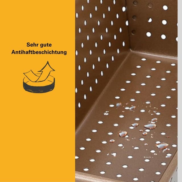 Thumbnail 6 de Birkmann Laib & Seel 210516 : moule à pain perforé en acier carbone antiadhésif (25 cm)