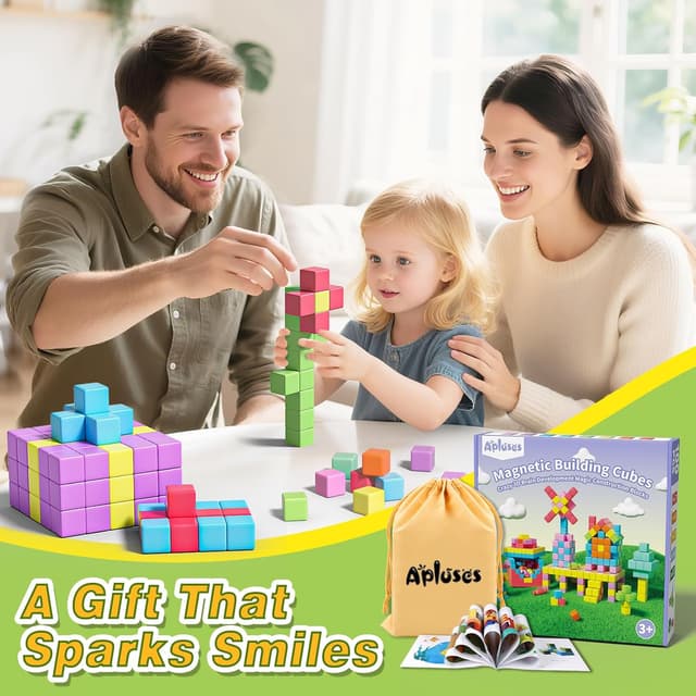 Thumbnail 6 de Apluses Magnetic Blocks 100 pcs 🧩