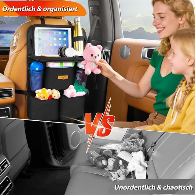 Detalle de SURDOCA Auto Organizer mit Klapptisch für Kinder