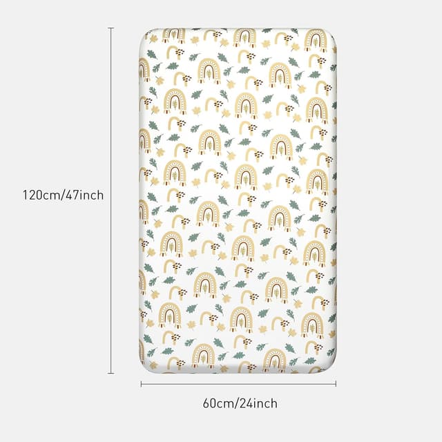 Detalle 2 de 2 Pack Cot Fitted Sheets (120 x 60 x 15cm) – 100% Microfibre Breathable Oeko-tex 100, Gold