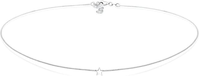 Detalle de Elli Halskette Stern Anhänger 36 cm Silber