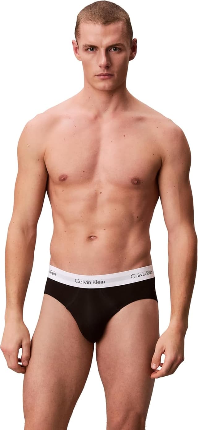 Detalle de Calvin Klein Pack 3 Calzoncillos Hip Brief Algodón