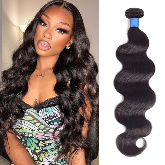 Thumbnail 6 de 14A Body Wave Human Hair Bundles (24–30 Inch) — 100% Brazilian Virgin Real Raw Hair, Natural Color