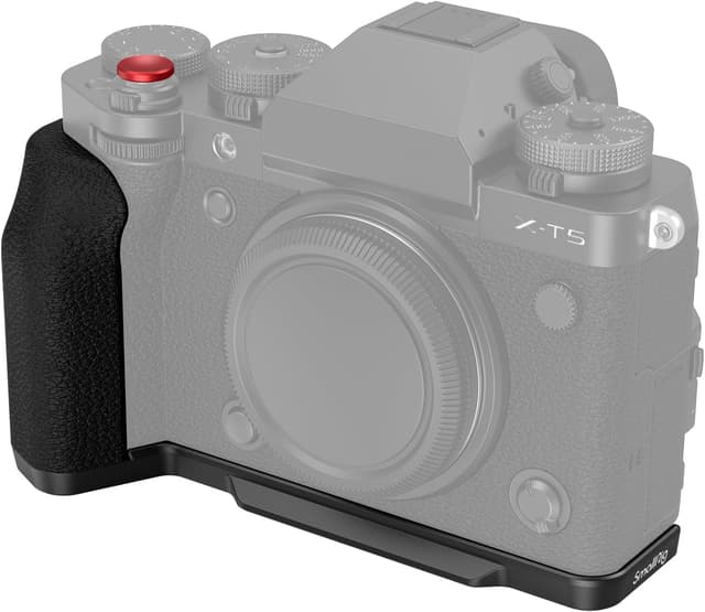 Detalle de SmallRig X-T5 L-Bracket Grip mit Arca-Swiss Schnellwechselplatte und Silikon-Handgriff (für Fujifilm X-T5) – 4260