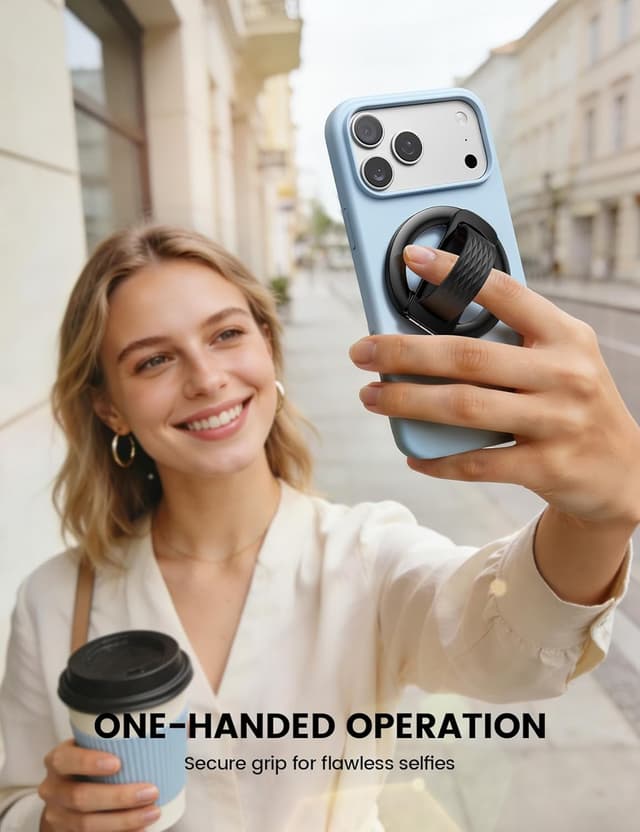 Detalle 2 de Lamicall Magnetic Finger Grip for MagSafe