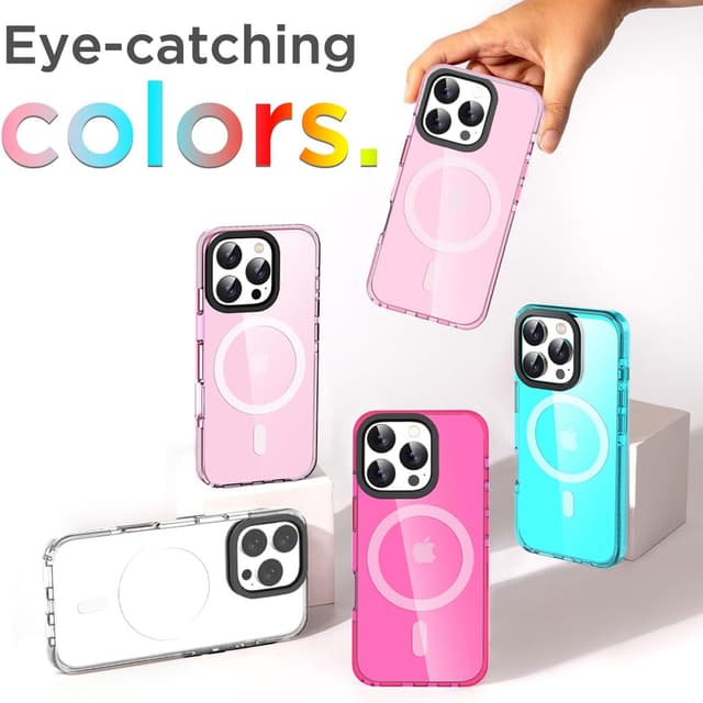 Thumbnail 8 de AICase Funda Rosa Neón para iPhone 16 Pro con MagSafe