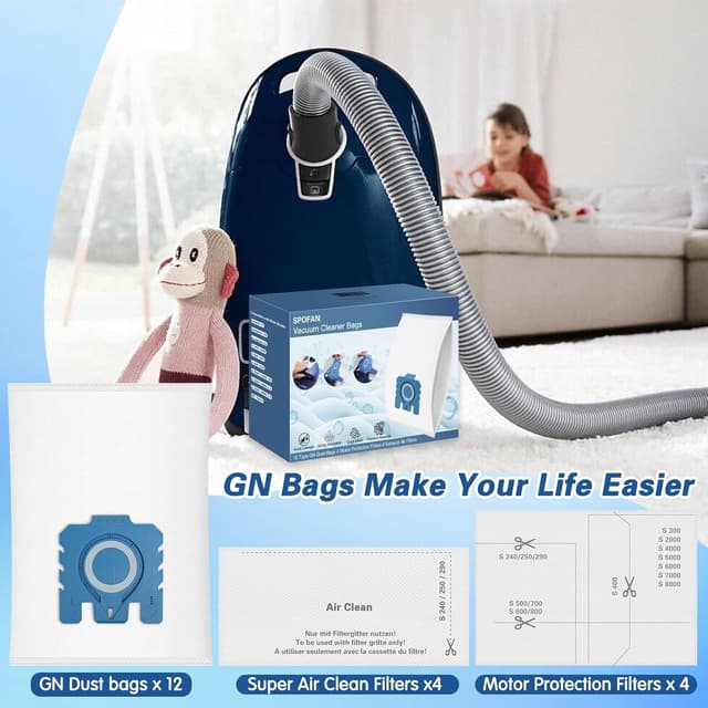 Thumbnail 6 de 12 Pack GN 3D Efficiency Dust Bags 9917730