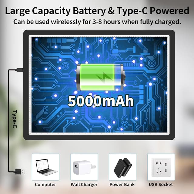 Thumbnail 2 de TOHETO Table lumineuse A2 pour peinture au diamant