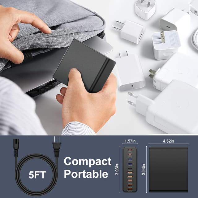 Thumbnail 5 de 750W USB C Charger Block 10-Port ๐