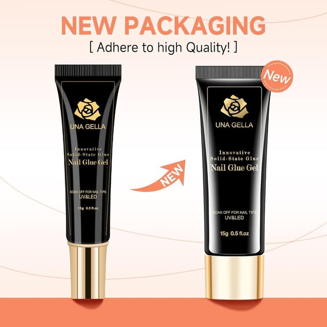 Detalle 2 de UNA GELLA Nagelkleber Entferner für Press On Nails – acetonfrei, 30 ml, mit integriertem Hebel