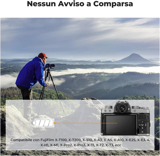 Thumbnail 3 de K&F CONCEPT NP-W126 1050 mAh Batteria per fotocamera