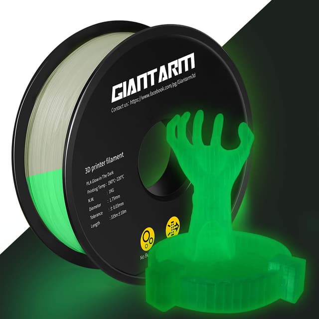 Detalle 2 de GIANTARM PLA Filamento 1,75 mm Verde Luminoso 🌟 1 kg