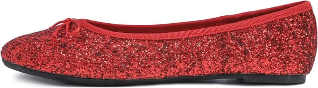 Detalle de Round Glitter Ballerina mit Profilsohle